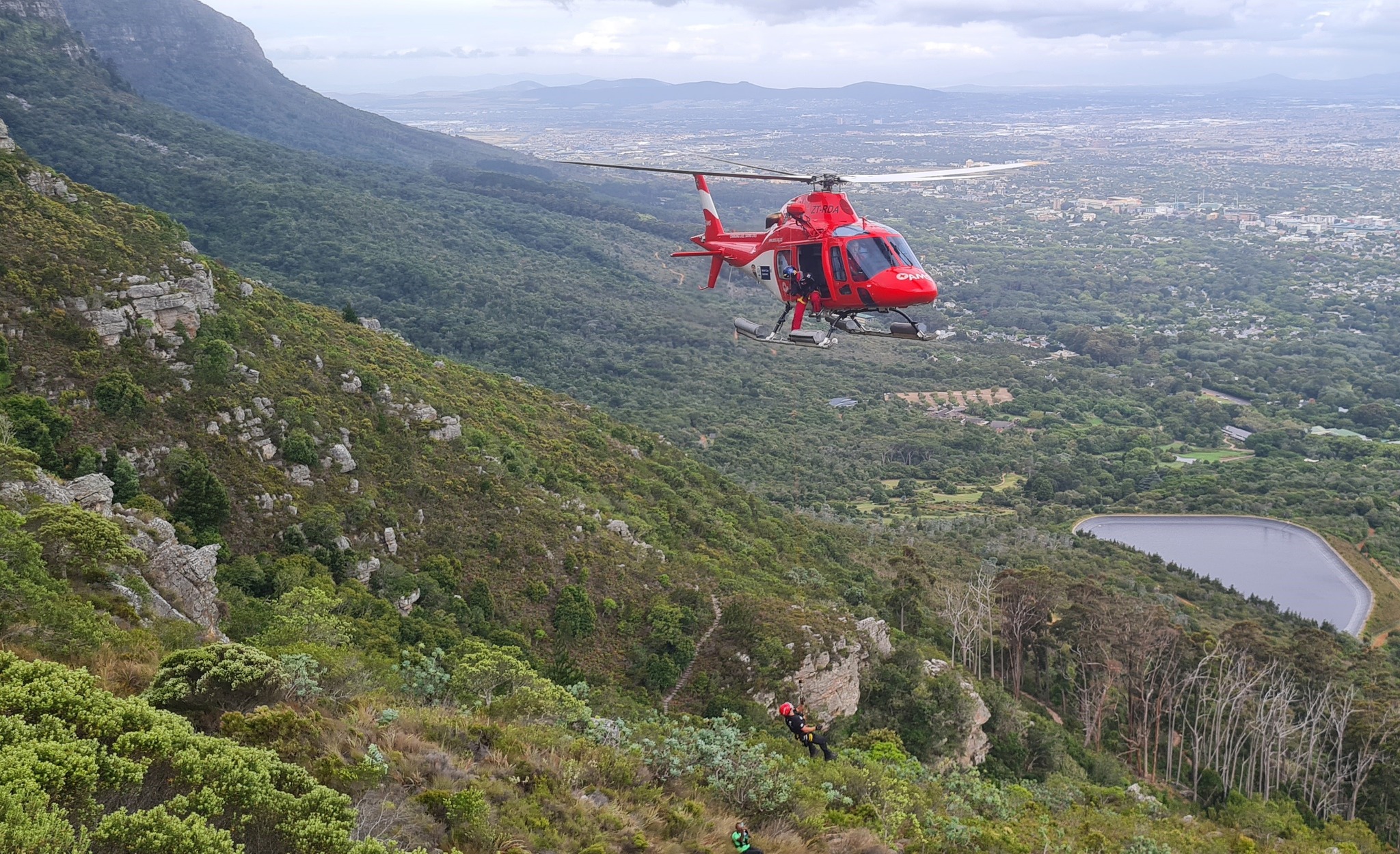 International tourists rescued