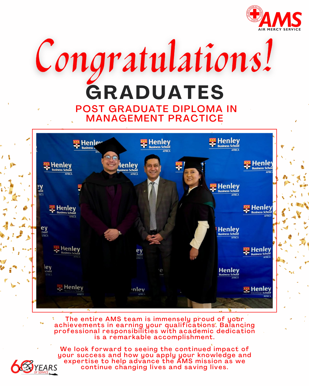 AMS Celebrates Leadership Excellence: Rushana Slarmie and Jared Chetty Graduate with Postgraduate Diplomas