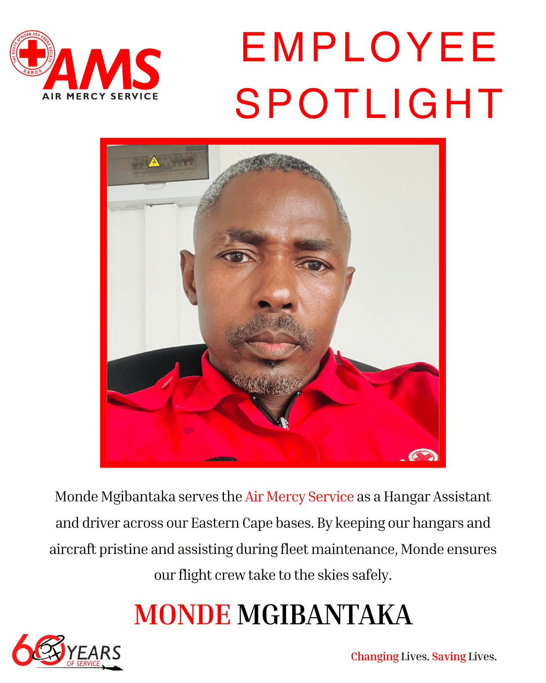 Employee Spotlight: Monde Mgibantaka, Hangar Assistant